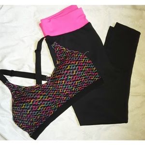 NWT Athletic Leggings and Sports Bra